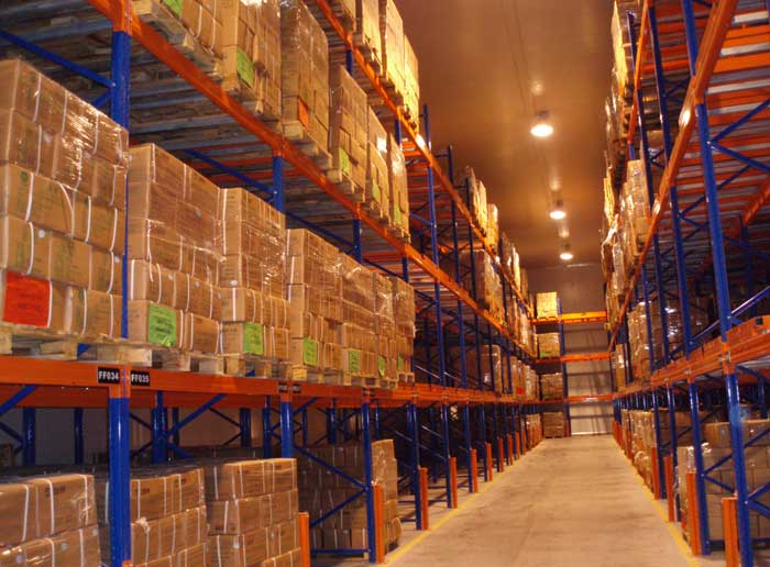 Push Back Pallet Racking for Warehouse Storage