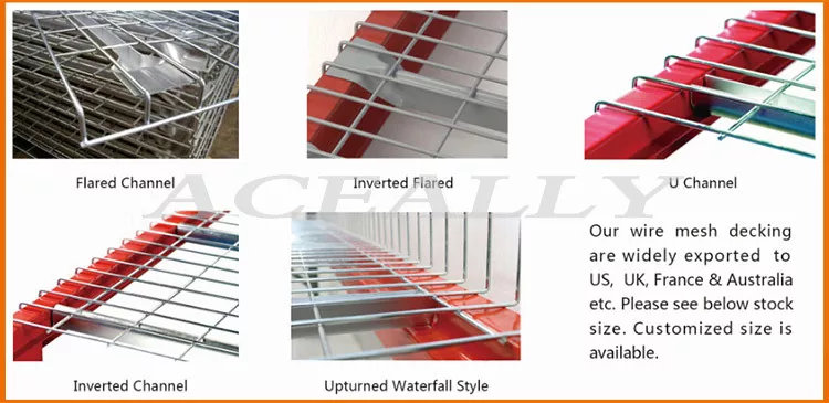 Types of Flared Wire Decking