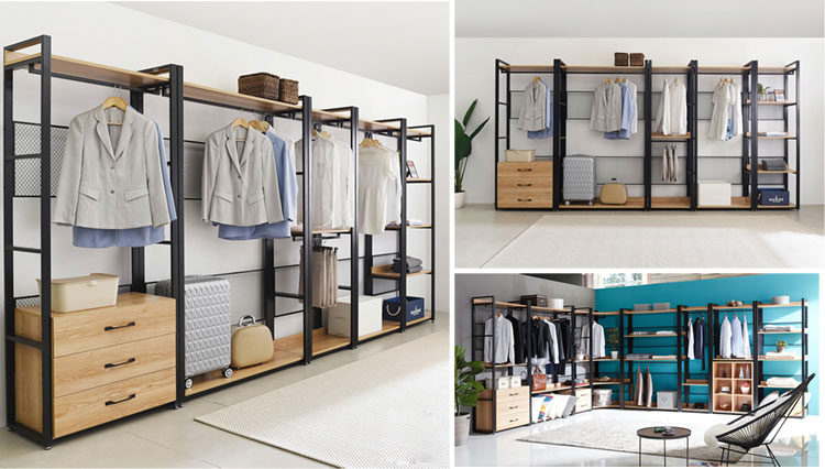 freestanding closet organizer with drawers