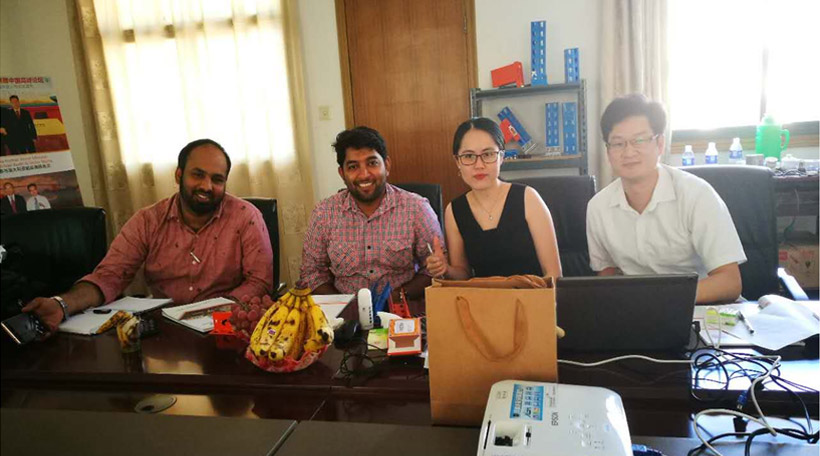 Client Anshar & Ali from Qatar visit Aceally Factory in Nanjing on August 22nd, 2017