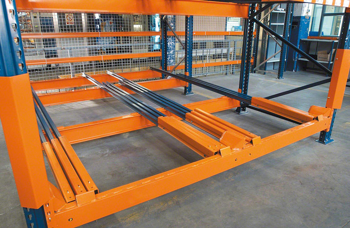 Warehouse Steel Push Back Pallet Racking Systems