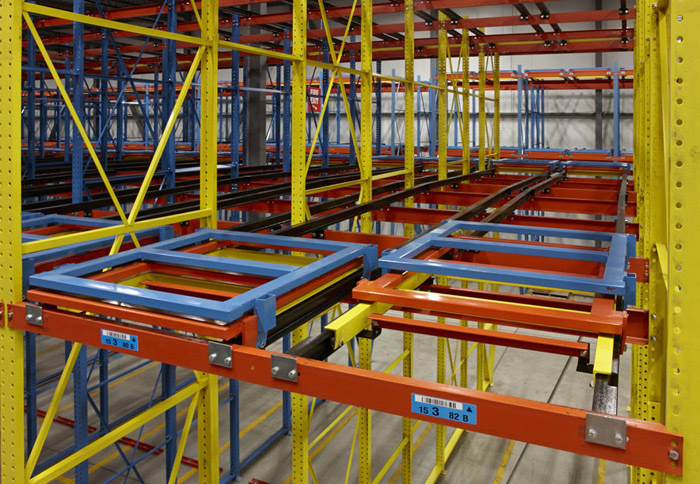 Push Back Pallet Rack Systems