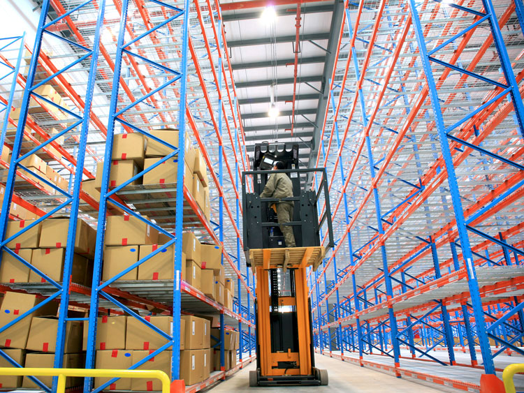 Racking equipment for warehouse storage
