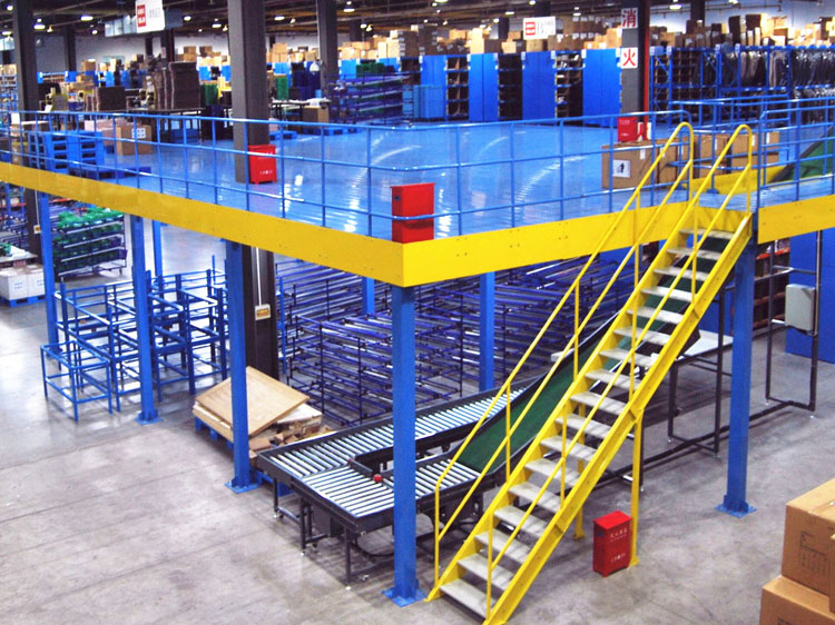 What are the main differences between mezzanine floors and steel platforms