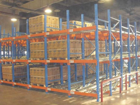 How is the gravity flow rack improving the way of your warehouse works？