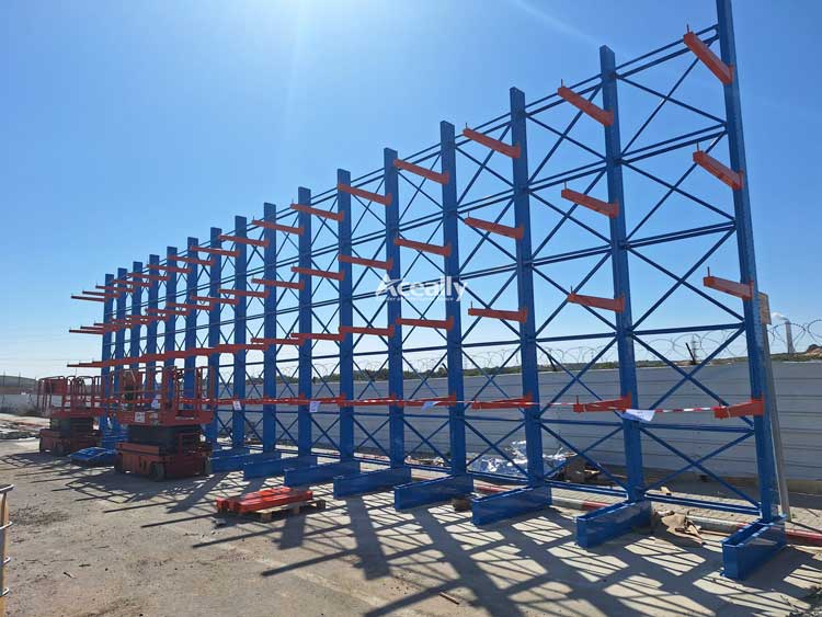 Once again succeed on the cantilever racking project