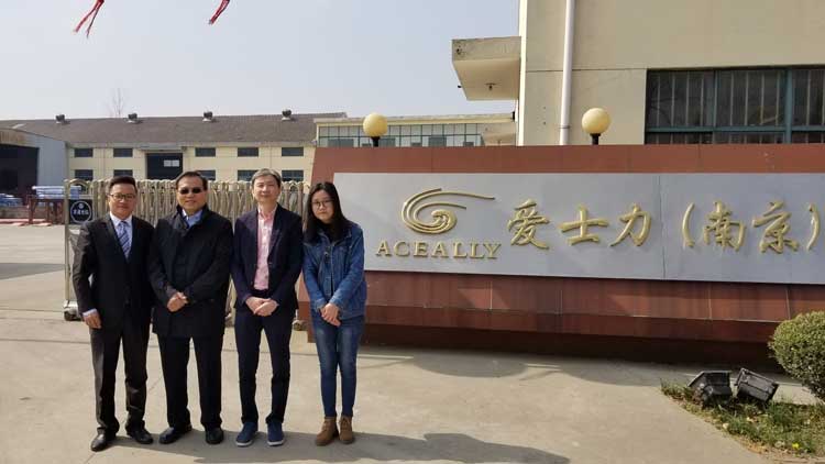Client from Singapore Visit Aceally Factories in Nanjing & Nantong on March 19, 2019