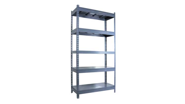Medium duty boltless shelving for storage