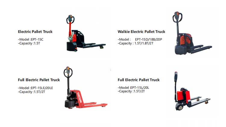 How many types of forklifts can be classified according to their power units