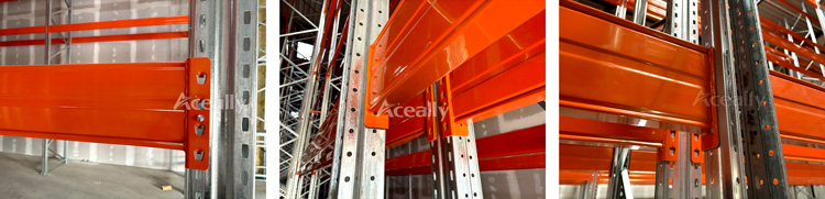 Selective Pallet Racking System with Galvanized Steel Frames