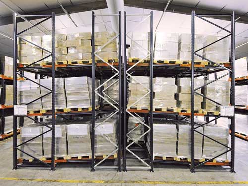 push back pallet rack