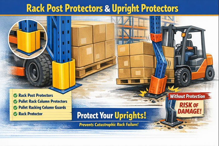 Rack Post Protectors and Upright Protectors