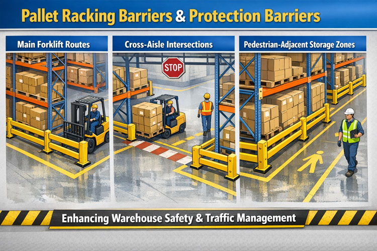 Pallet Racking Barriers and Protection Barriers