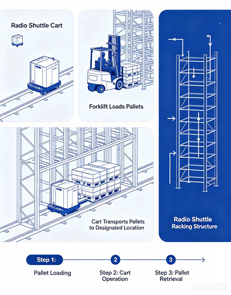 How Radio Shuttle Racking Works